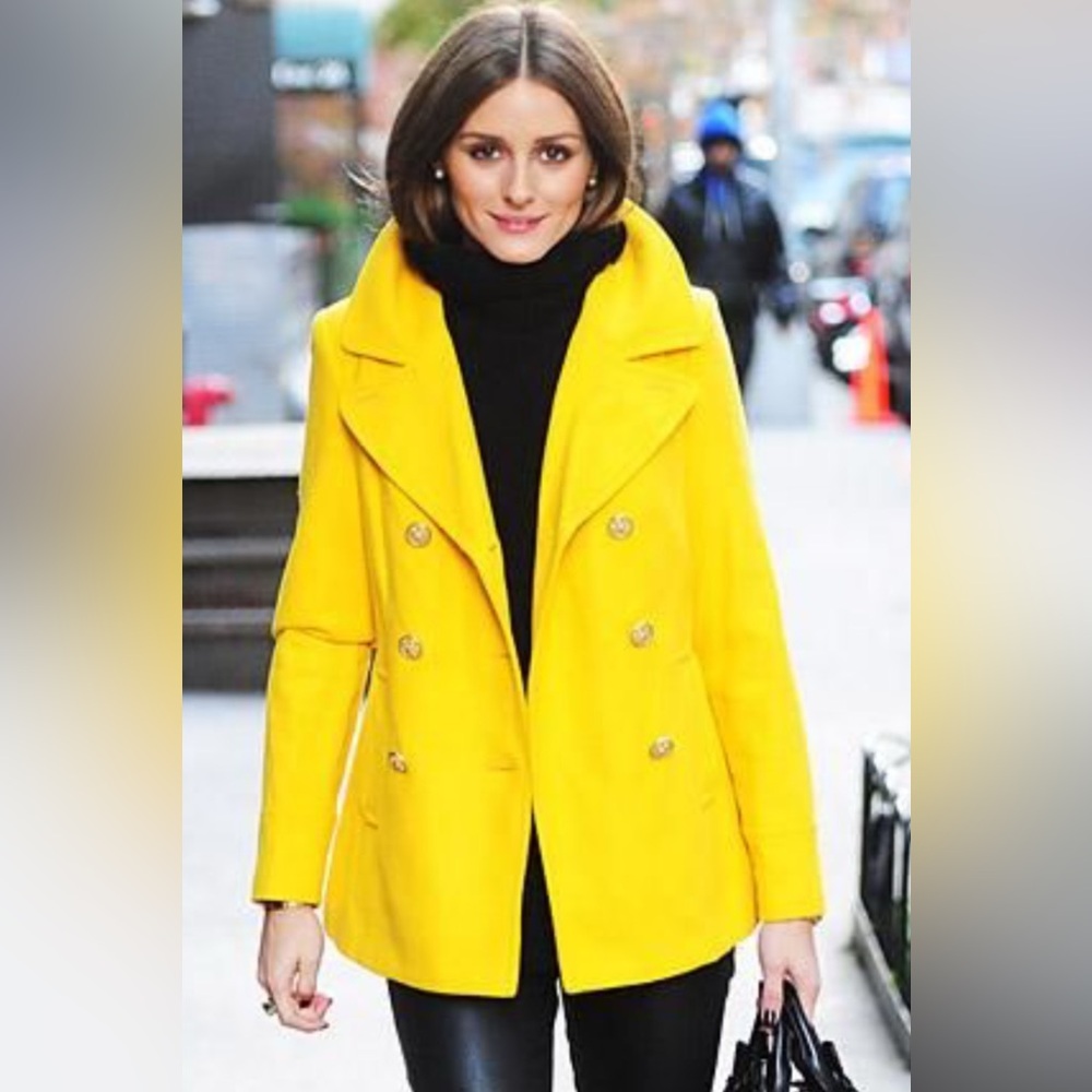 J Crew Stadium Yellow Women's Coat
